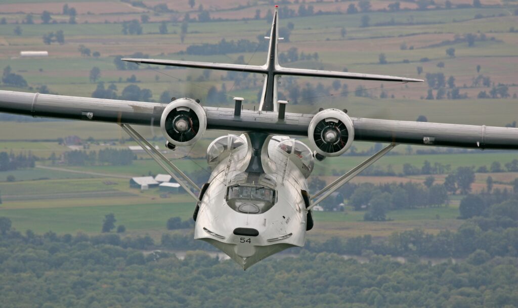 Terrific recent front view of the Canadian Warplane Heritage Canso A C-FPQLCanadian Warplane Heritage 